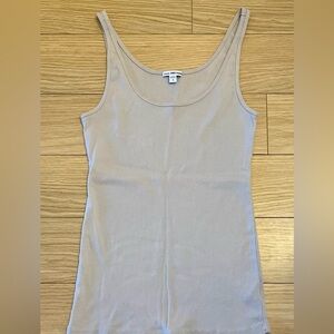 LIKE NEW! JAMES PERSE Women's LIGHT GRAY Tank Top SZ 3